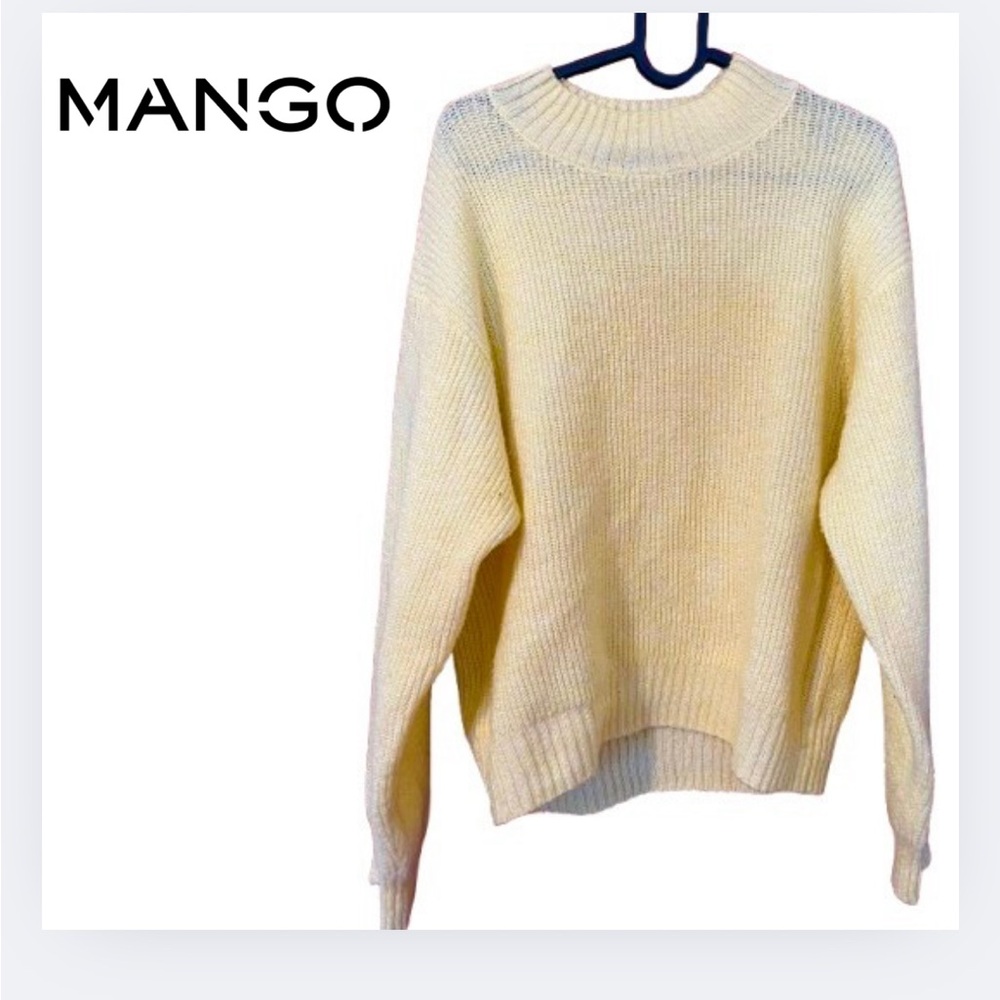 Mango Women's yellow Sweater